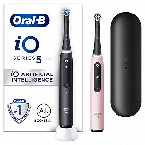 Электрическая зубная щетка Oral-B iO5 5 режимов Черный и розовый - Фото 1