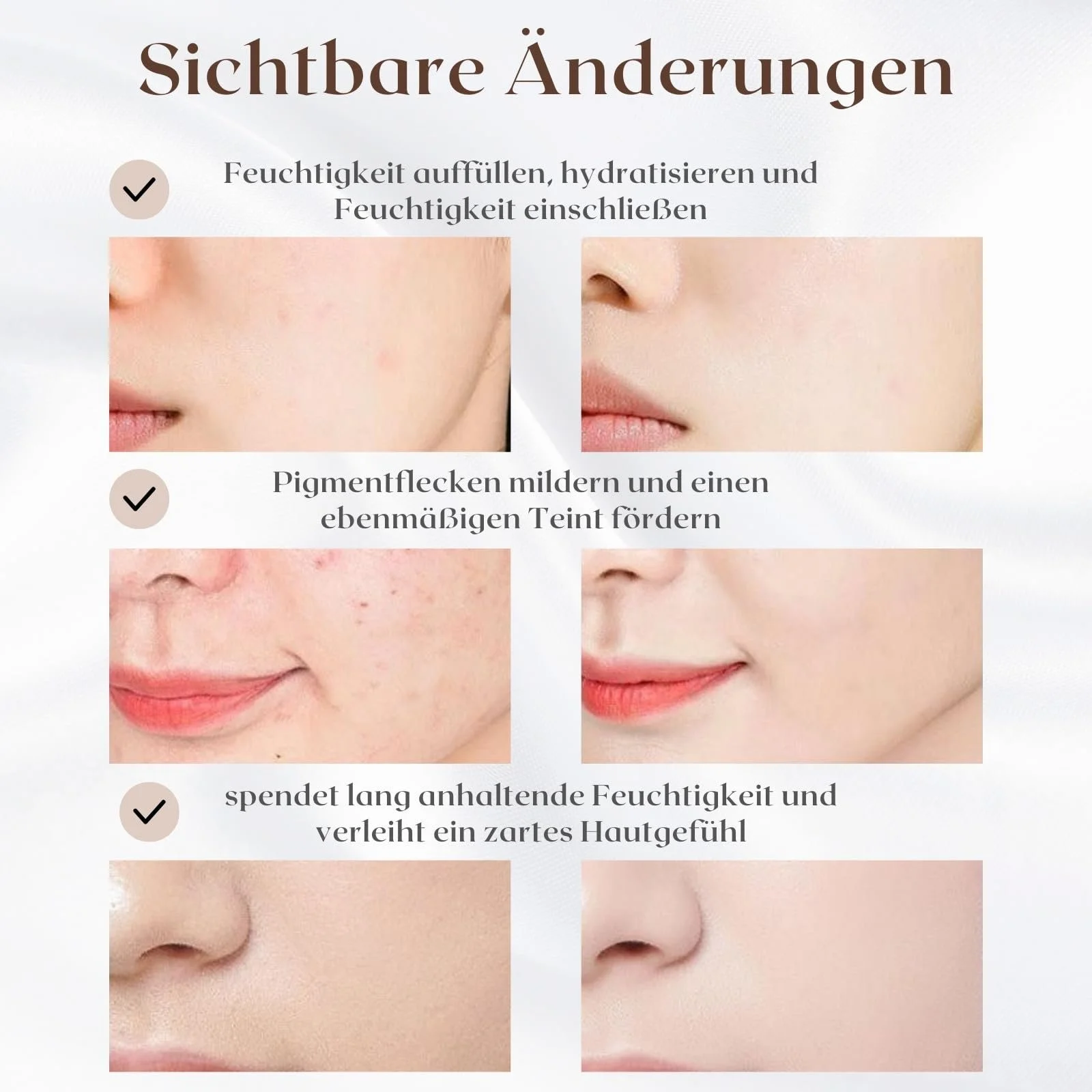 Тканинні маски для обличчя Набір з Рисом і Козячим Молоком для Зволоження, Підтяжки, фото №5