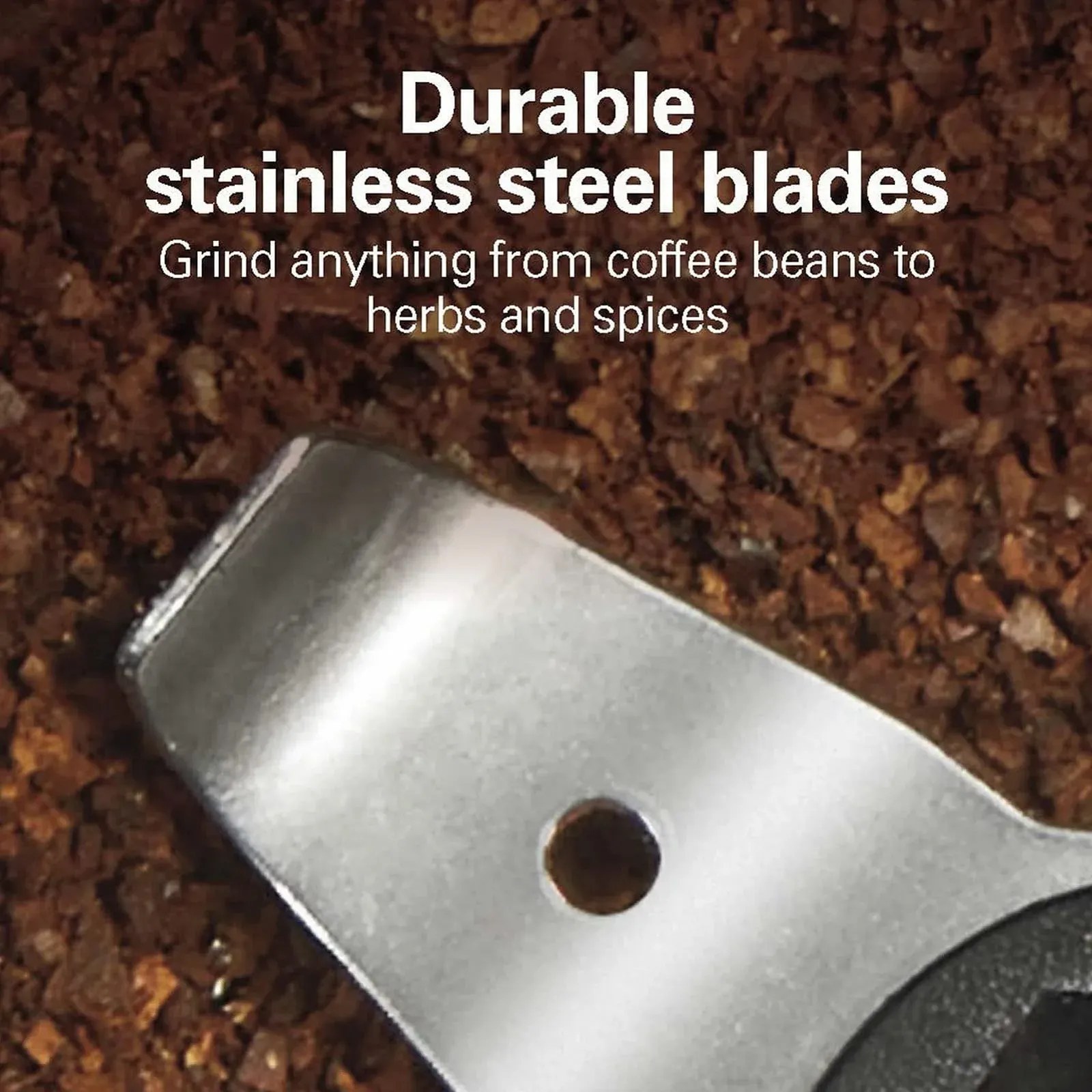 Електрична кавомолка Topyond 200 Вт, кавомолка для домашнього використання, ударний ніж з нержавіючої сталі, фото №3