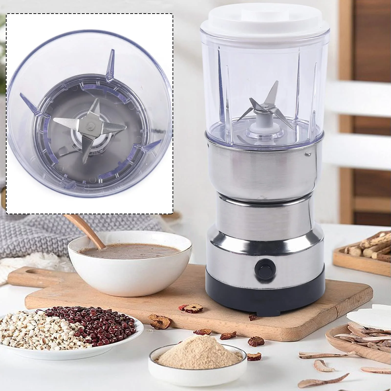 Електрична кавомолка HarBin-Star 100 г, фото №5