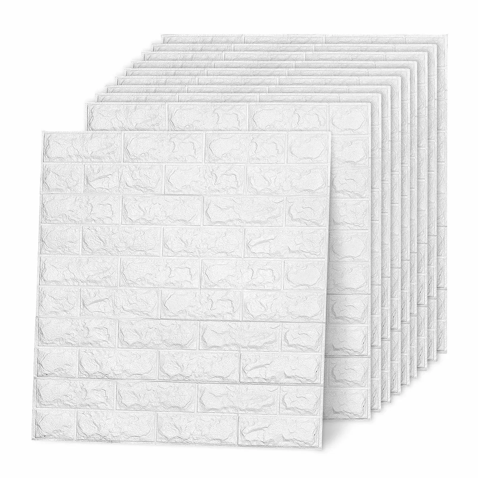 3D-шпалери AllRight Stone-Look Wall Panels Brick Wall Sticker 10 шт., фото №1