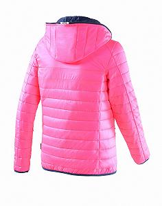 Женская Куртка Black Crevice BCR297618 стеганая с капюшоном, вид пуховика, черная synthetic.ua - Фото 1