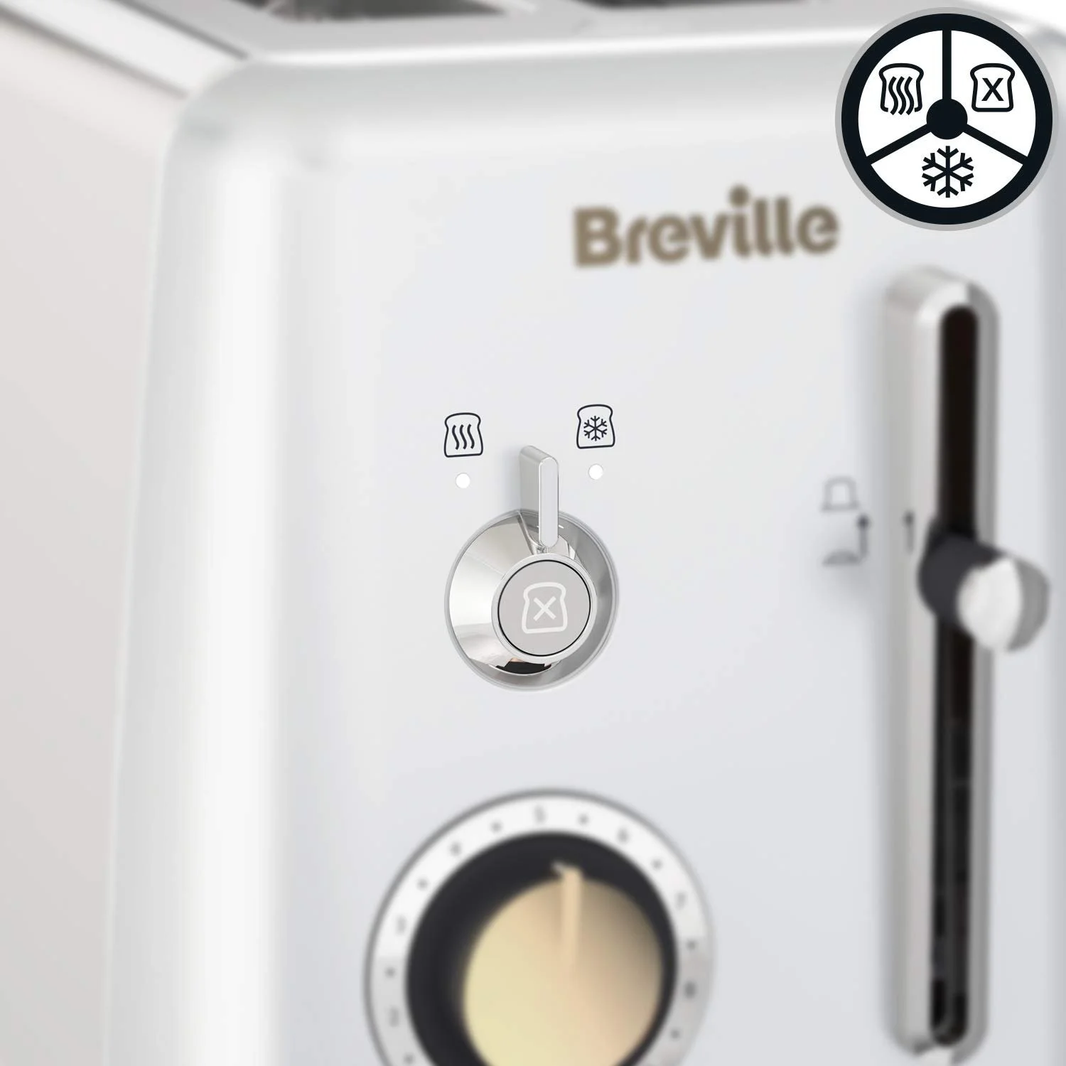 Тостер Breville Mostra VTT935X-01 2 скибочки Moonshine Silver, пластик, срібний, фото №5