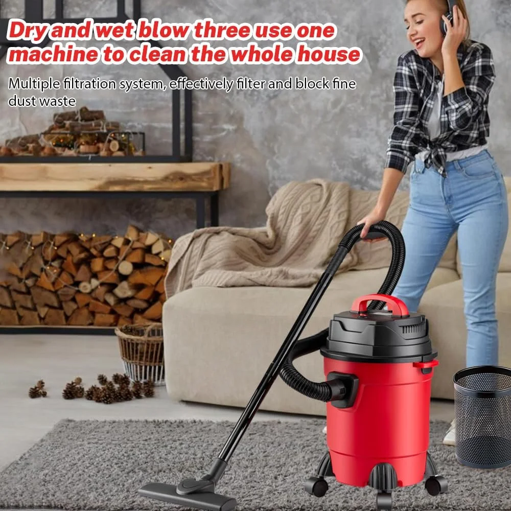 Промисловий пилосос для вологого та сухого прибирання Industrial 1000 W 18 KPA 15 L 2 m hose 3 m cable (Standard), фото №5