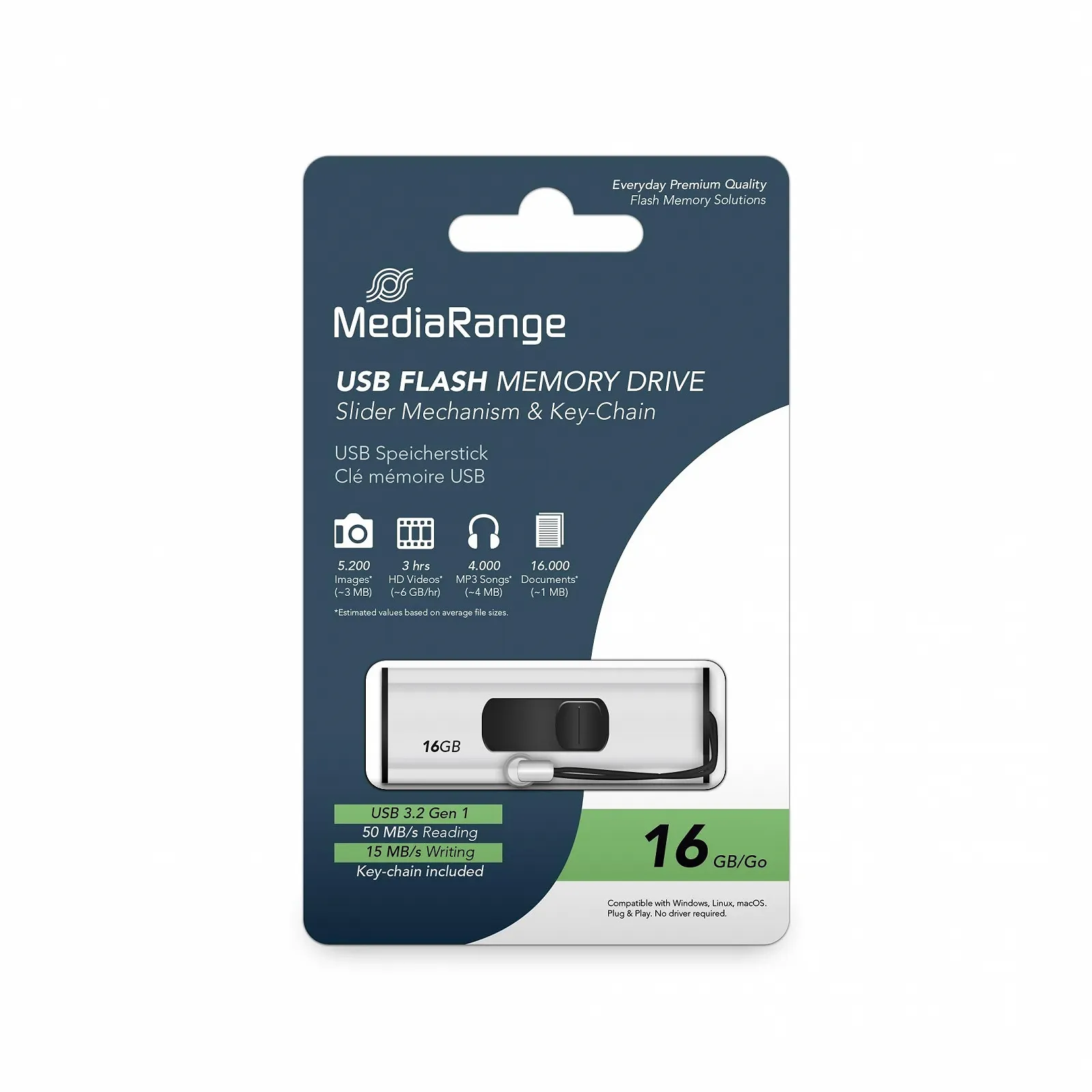 USB-флеш-накопичувач MediaRange 16GB USB 3.0, фото №8
