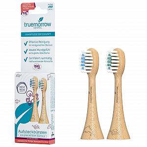 Змінні бамбукові насадки для зубної щітки truemorrow для Philips Sonicare Kids 2 шт. М'які - Фото 1