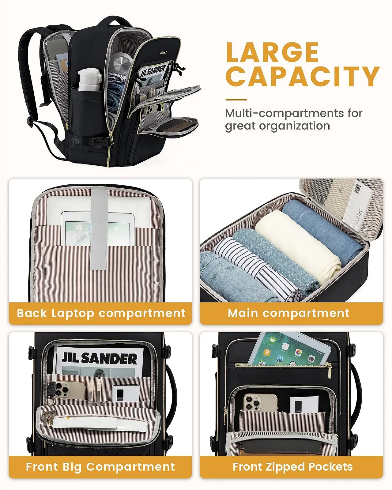 Рюкзак для ноутбука LOVEVOOK Hand Luggage Large водонепроникний, фото №5 Рюкзак для ноутбука LOVEVOOK Hand Luggage Large водонепроникний, фото №5