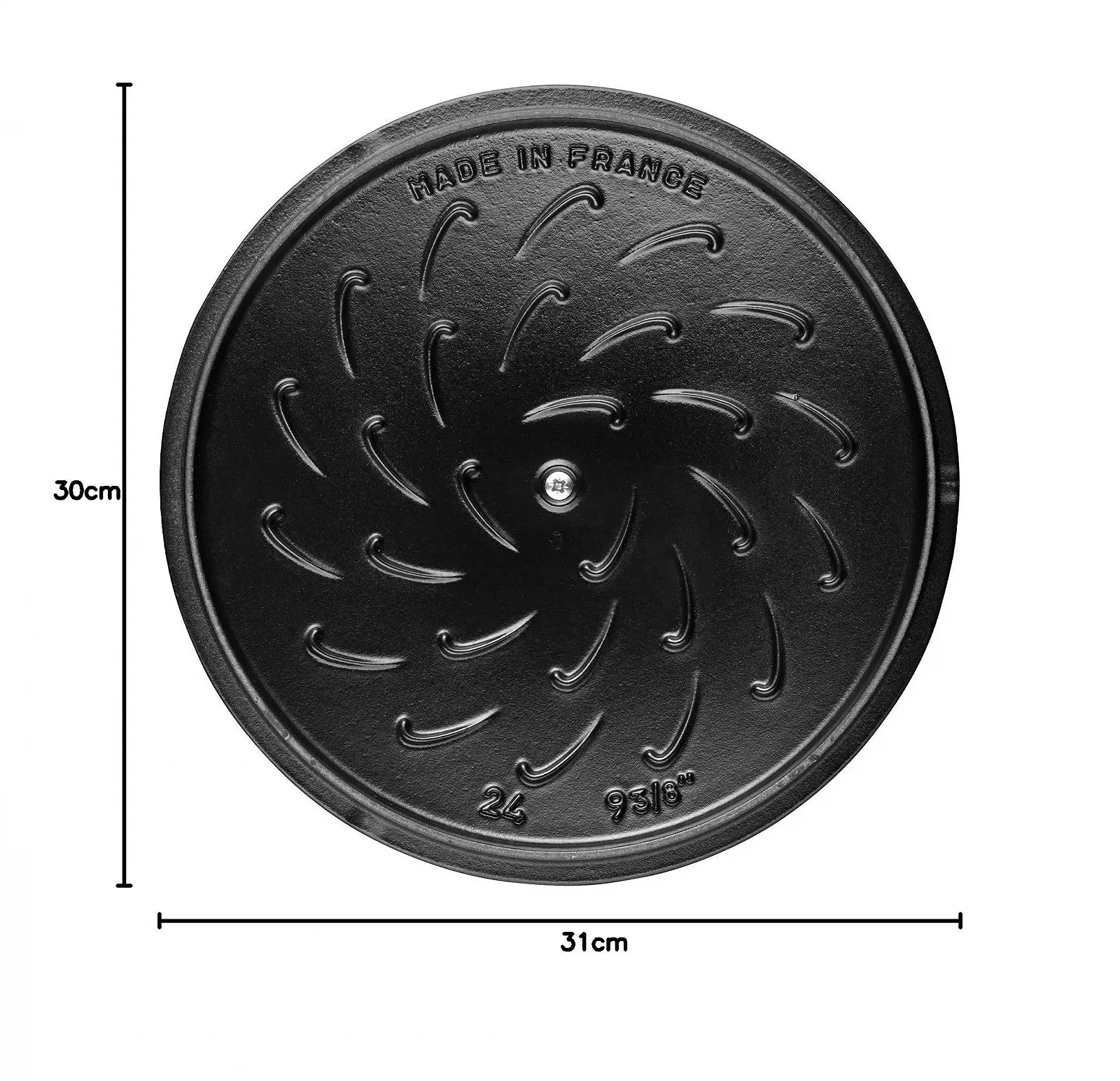 Каструля-жаровня STAUB Snowflake Кругла 24 см Білий трюфель, фото №6