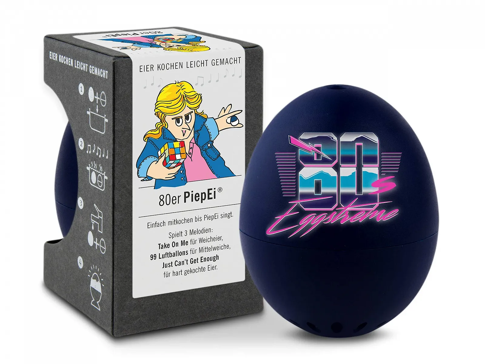 Таймер для яиц Brainstream Beep Egg On Time Travel 80-е, фото №1 Таймер для яиц Brainstream Beep Egg On Time Travel 80-е, фото №1