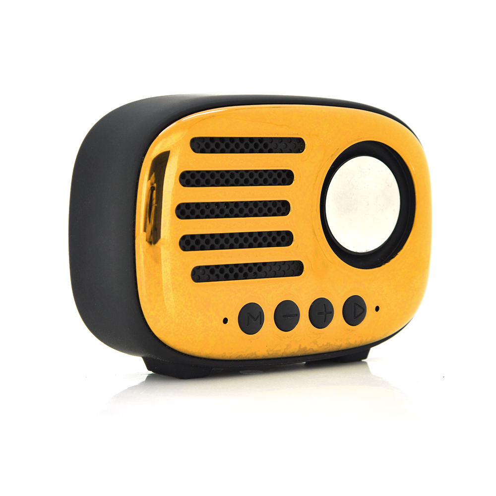Колонка A4 Bluetooth 4.1 до 10m 1х5W 4Ω 600mAh 90dB TF card/USB DC 5V Gold, фото №1
