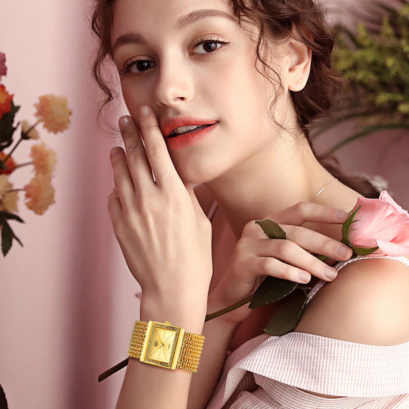 Жіночий годинник Прямокутний JewelryWe, фото №3