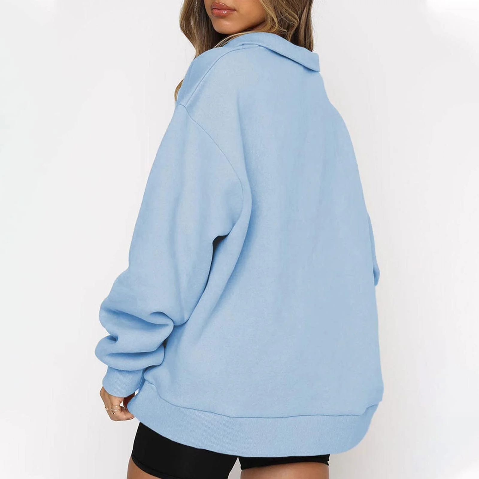 Женская Толстовка Куртка с капюшоном Oversize Женская Свитшот Куртка Женская Худи Женская Толстовка на молнии с капюшоном Женская Спортивная куртка Женские Топы Пуловер, фото №6