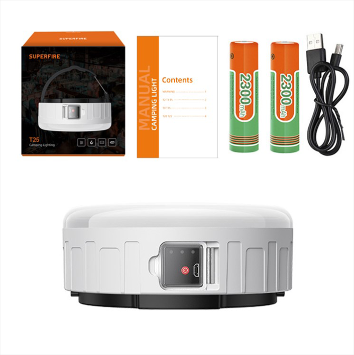 Фонарь для кемпинга аккумуляторный T25 SuperFire 400 Lumen IP42, фото №10 Фонарь для кемпинга аккумуляторный T25 SuperFire 400 Lumen IP42, фото №10