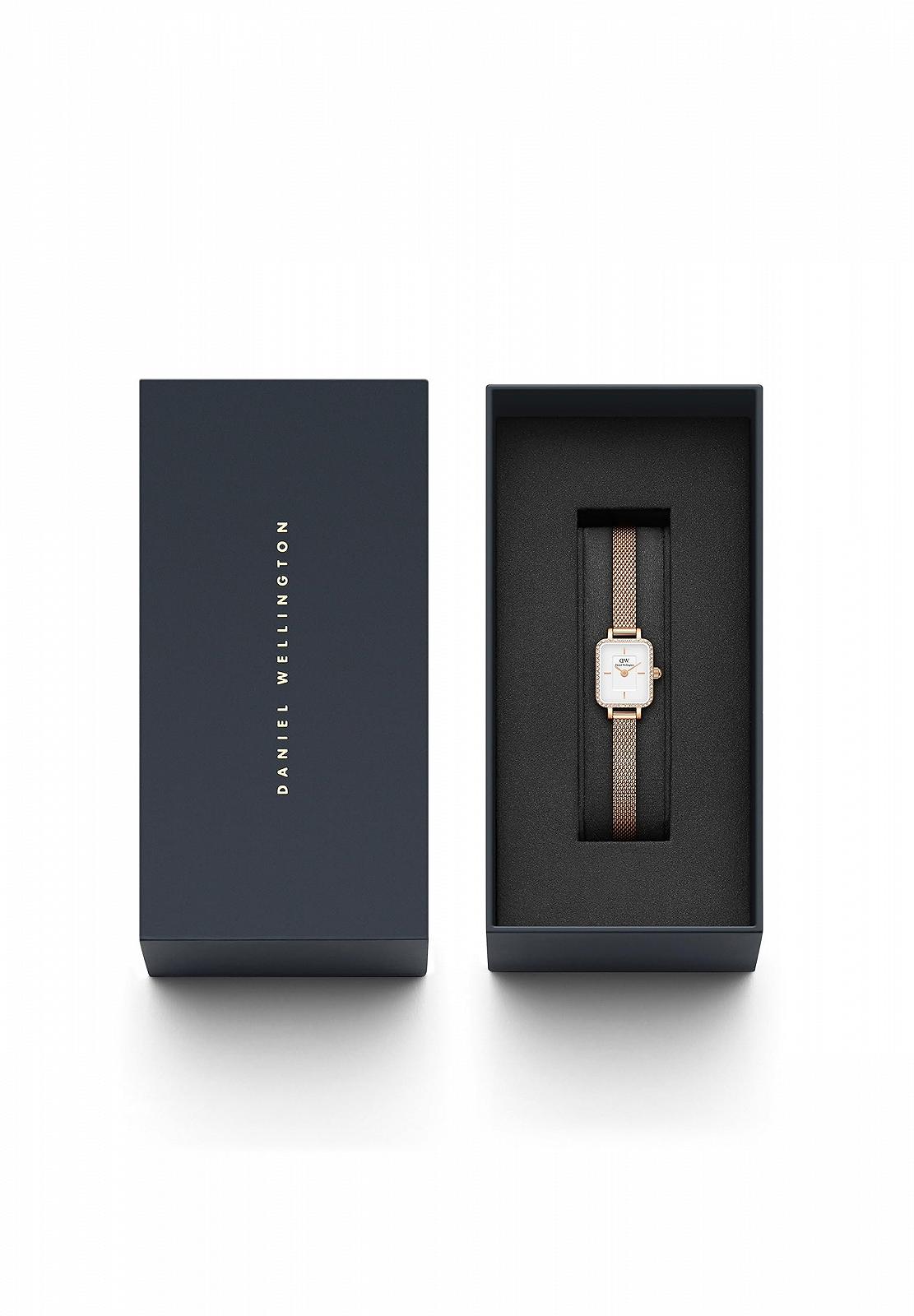 Часы Daniel Wellington Quadro One Size 316L нержавеющая сталь розовое золото, розовое золото, браслет, фото №4