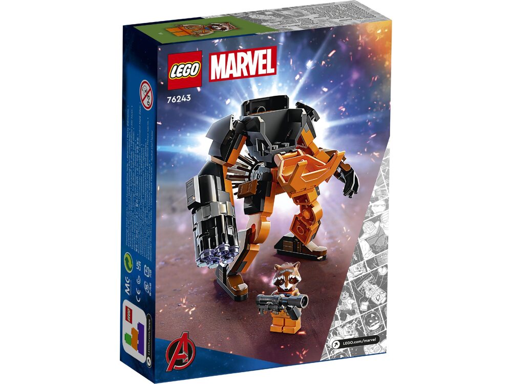 Дитячий конструктор LEGO Робоброня Енота Ракети (76243), фото №1