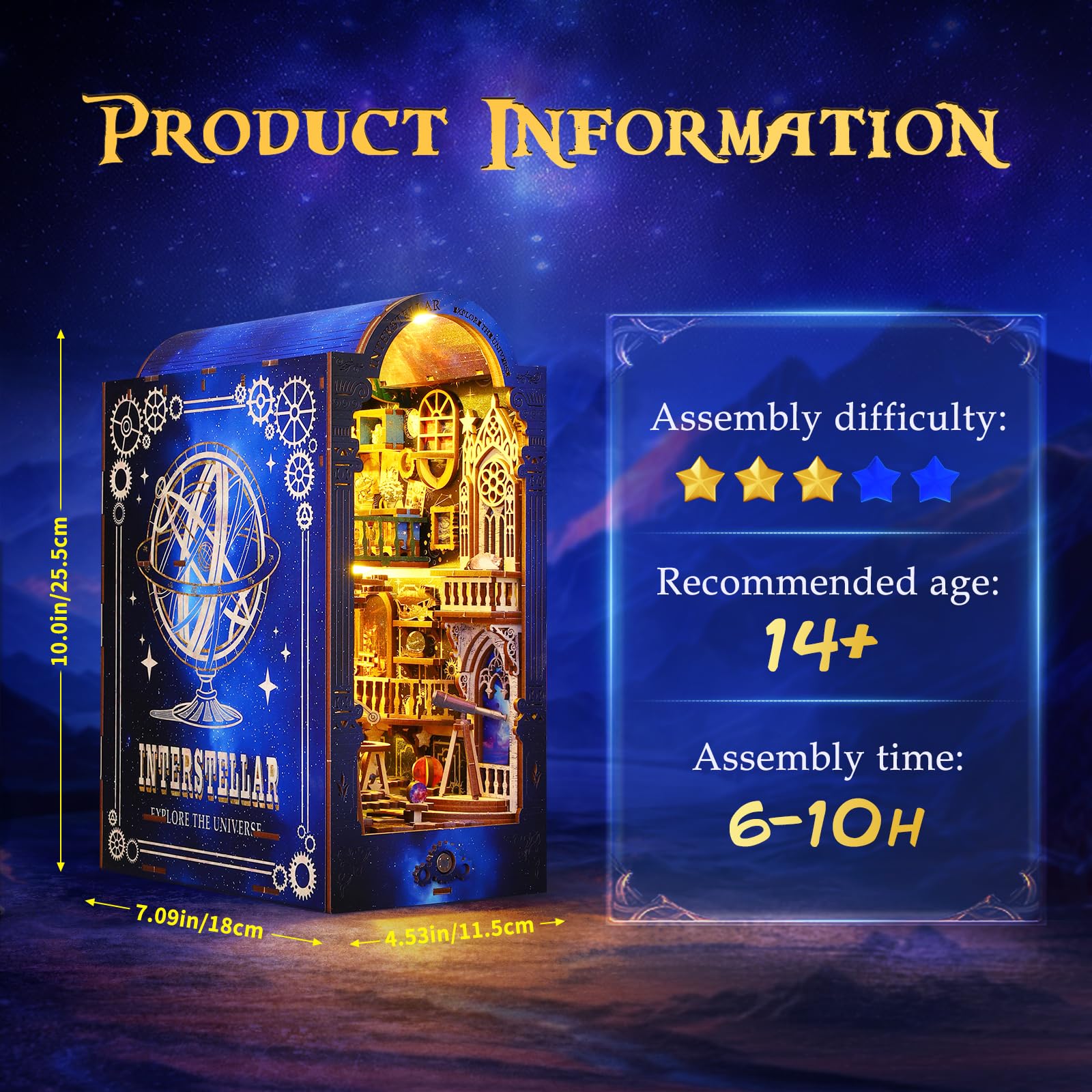 Игрушечный домик Brolteja DIY Book Nook Kit DIY Interstellar Exploration, фото №2