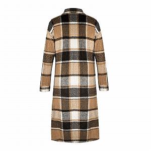 Женская Короткая Зимняя Куртка Шерстяной Воротник В Клетку Короткая synthetic.ua - Фото 1