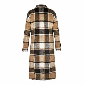 Жіноча Коротка Зимова Куртка Вовняний Комір В Клітинку Коротка synthetic.ua - Фото 1