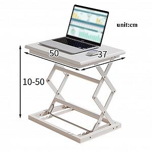 Подставка-трансформер для стола Switch, регулируемая по высоте, рабочая станция 49,8 x 36,8 см, эргономичная настольная платформа для монитора и ноутбука, рабочий стол (Цвет: черный) synthetic.ua - Фото 1