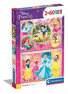 Пазл Clementoni Disney Princess Supercolor 2 x 60 деталей 27 x 19 см - Фото 1