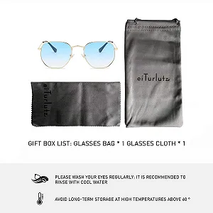 Солнцезащитные очки Polygon eiTurlutz Мода Золотой/Синий synthetic.ua - Фото 1