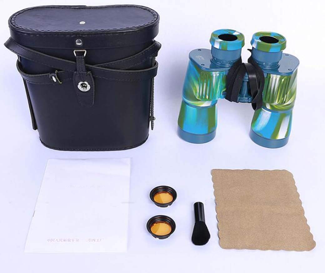 Бінокль Водонепроникний 7x50 HD Великий окуляр Ширококутний Бінокль з різними координатами Kraftbox Для дорослих - FMC покритий призмою BAK4, фото №5