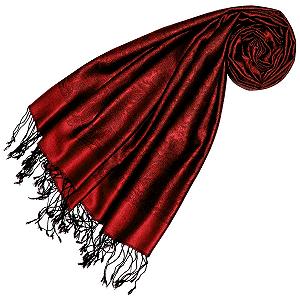 Пашмина Lorenzo Cana 70% Шелк 30% Вискоза 70 см x 190 см 78618, красный черный - Фото 1