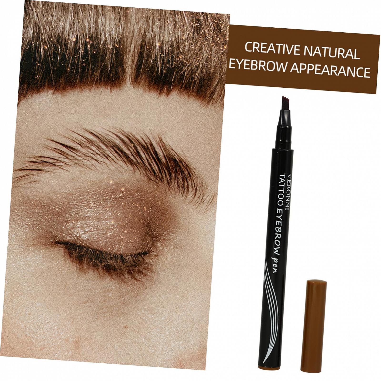 Олівець для брів HAPINARY Vierzackiger Dunkelbraune Anti Schweiß, фото №3