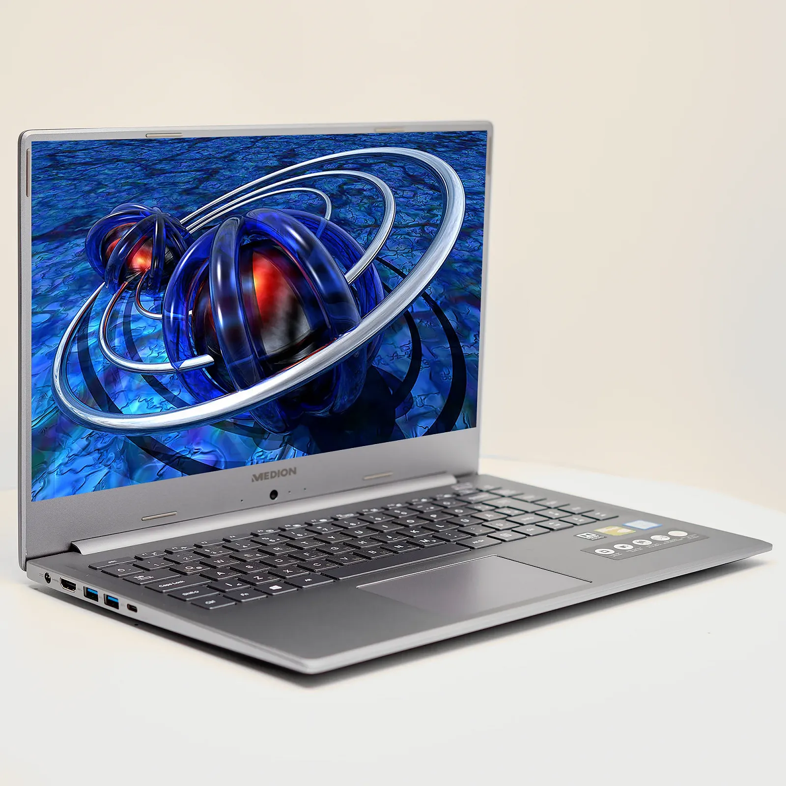 Ноутбук 15.6'' Medion (Lenovo Group) Akoya P15646 | Intel Core i5-8265U | IPS (1920x1080) FullHD | RAM 8 ГБ | SSD 256 ГБ | Nvidia GeForce MX250 | Intel UHD Graphics 620 | Металевий корпус | Ультрабук | Win11 (4977), фото №4