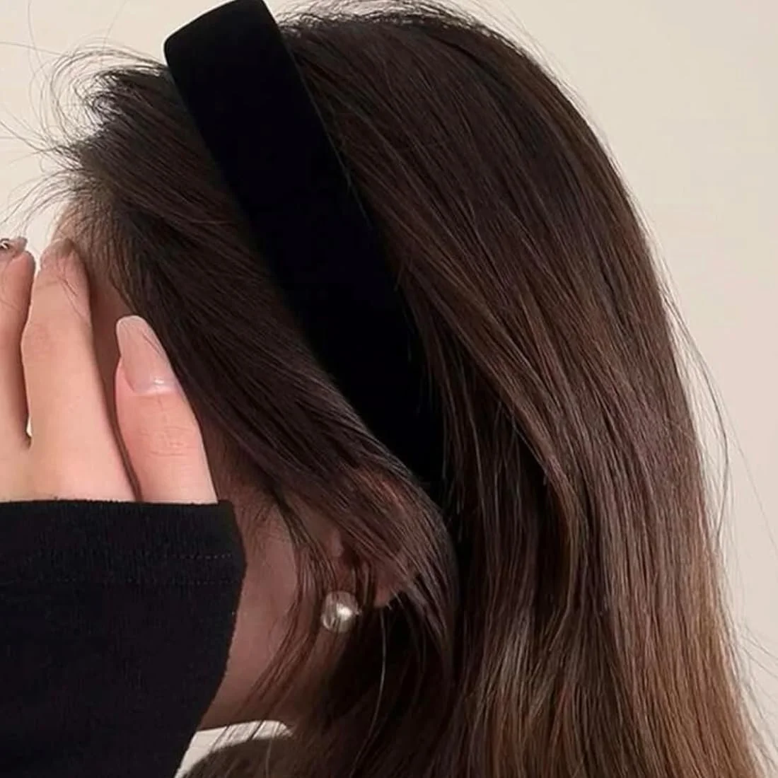 Набір жіночих обручів 3 шт, Оксамитові, фото №4