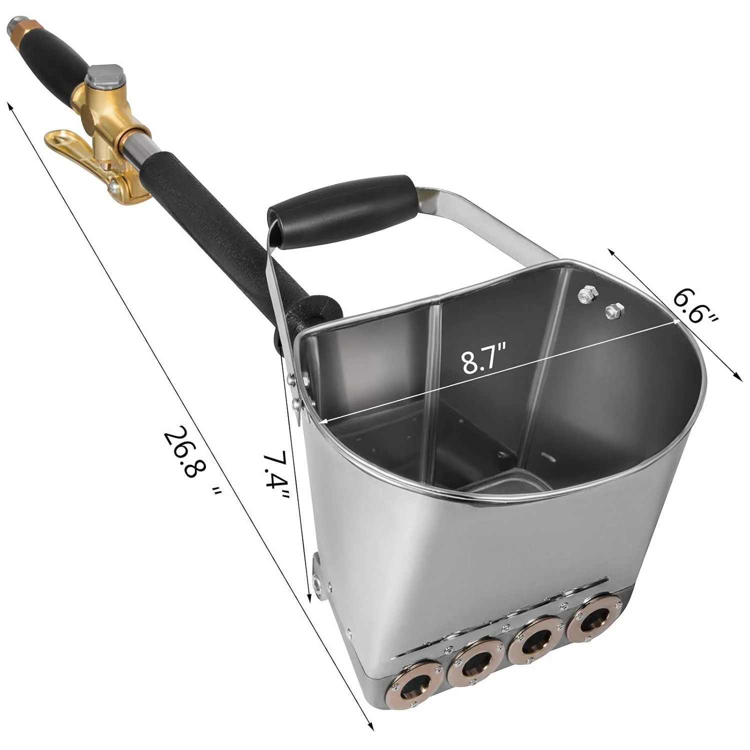 Пневматичний розпилювач для цементного розчину VEVOR 1 Срібний, фото №9