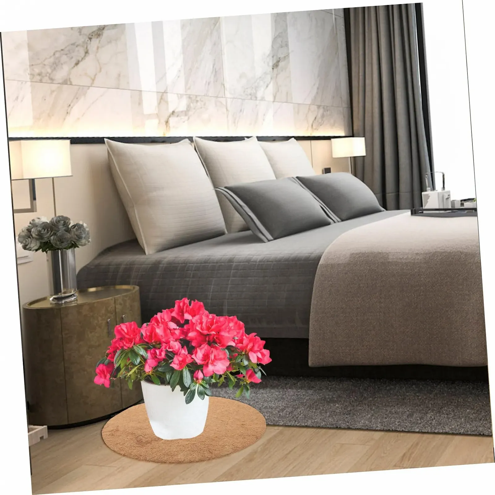 Кільця з кокосового волокна для кашпо HEMOTON Набір 4 шт. Мульчувальні декоративні, фото №6 Кільця з кокосового волокна для кашпо HEMOTON Набір 4 шт. Мульчувальні декоративні, фото №6