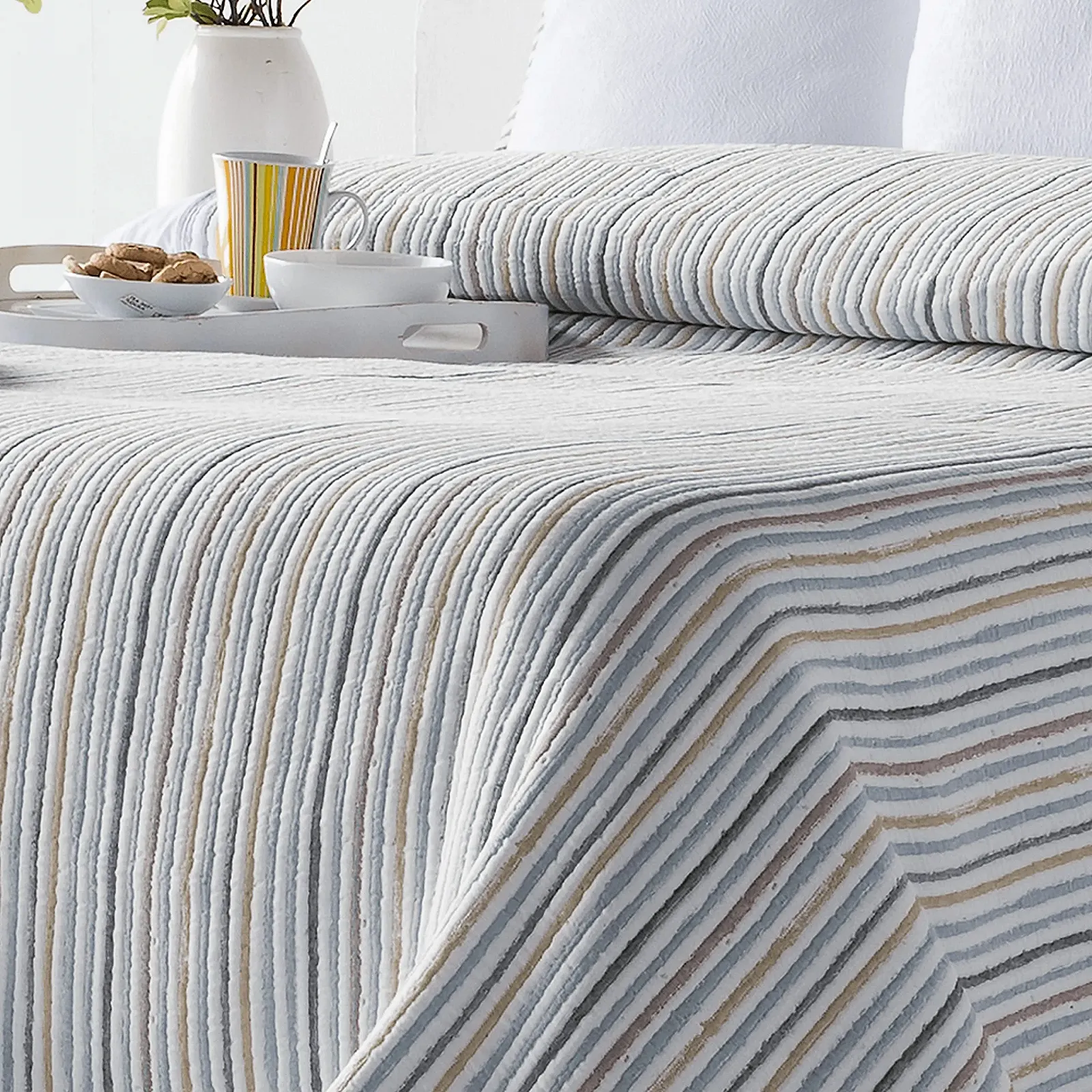 Покрывало VIALMAN Sofia Односпальная Кровать 14 | Бежевый | Размер покрывала 180 x 270 см | Покрывало для кровати и дивана Бежевый, фото №3