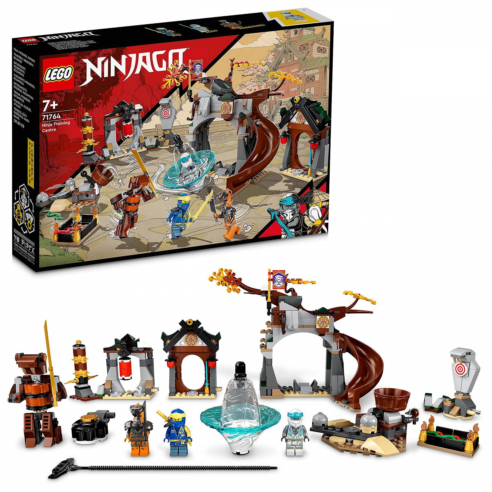 Конструктор LEGO NINJAGO 71764 Центр Тренировки Ниндзя с Игрушечным Спиннером, Зейн, Джей и Змея, Мастер Спинджитсу, фото №1