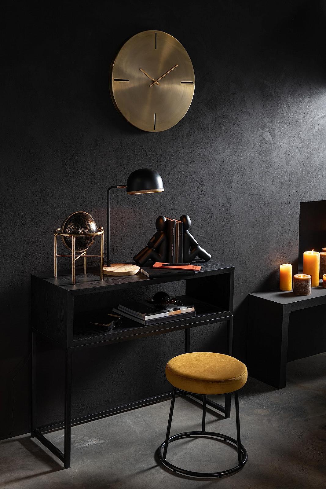 Настільна лампа J-Line Evy Залізо/Дерево Чорна/Натуральна, фото №8