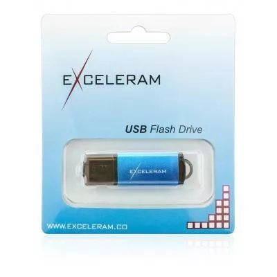 USB флеш-накопитель Exceleram 128GB A3 Series Blue USB 3.1 Gen 1 EXA3U3BL128, фото №2