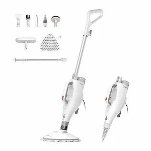 Парова швабра Midea MSM2115WW 10 в 1 біла та срібляста - Фото 1
