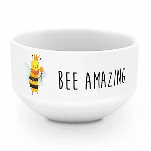 Миска для хлопьев Mr. & Mrs. Panda Король Пчел Керамическая Белая - Фото 1