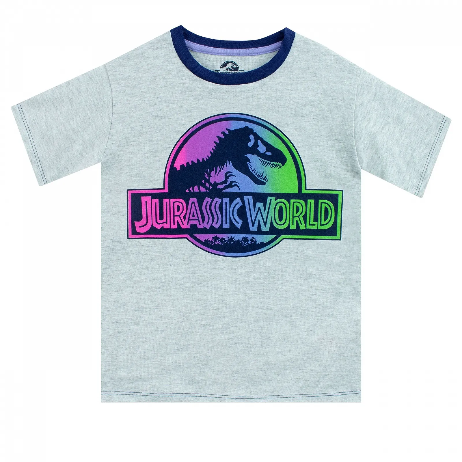 Комплект пижамы для девочек Jurassic World Dinosaur, с короткими рукавами, фото №2 Комплект пижамы для девочек Jurassic World Dinosaur, с короткими рукавами, фото №2