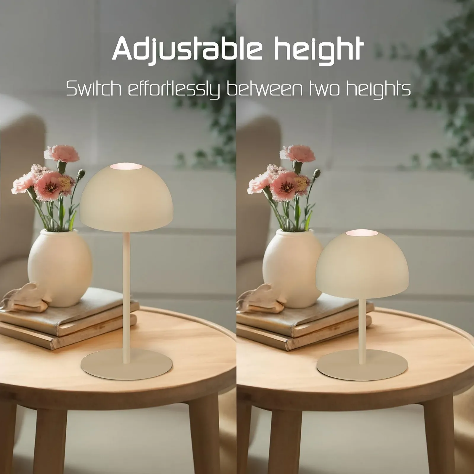 Настільна лампа Ledvion Vita світлодіодна акумуляторна 110 лм IP54 бежева, фото №8