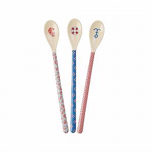 Ложка Rice Latte Меламин Морской принт Набор 6 штук - Фото 1