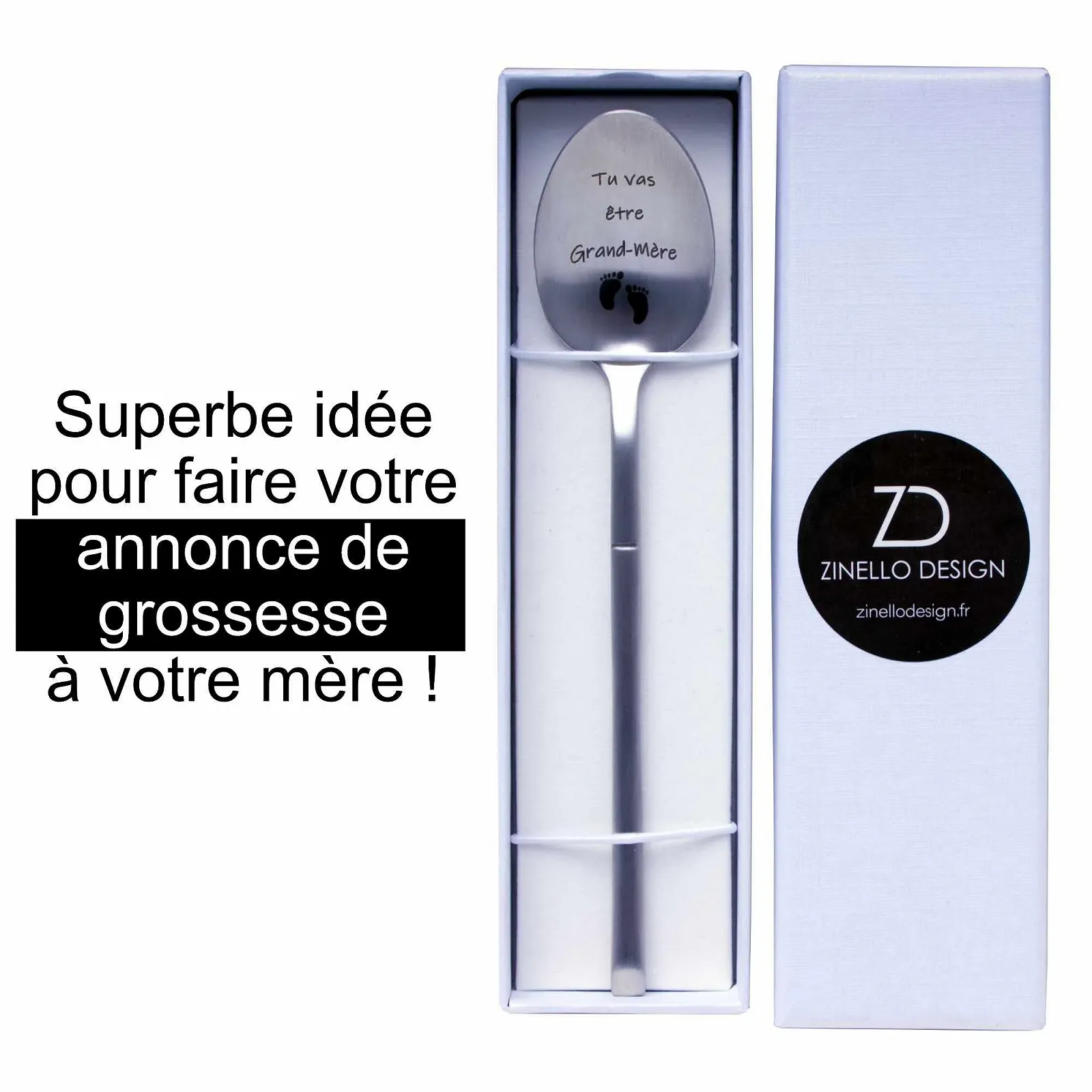 Ложка Zinello Design Для майбутньої бабусі, з нержавіючої сталі, фото №3