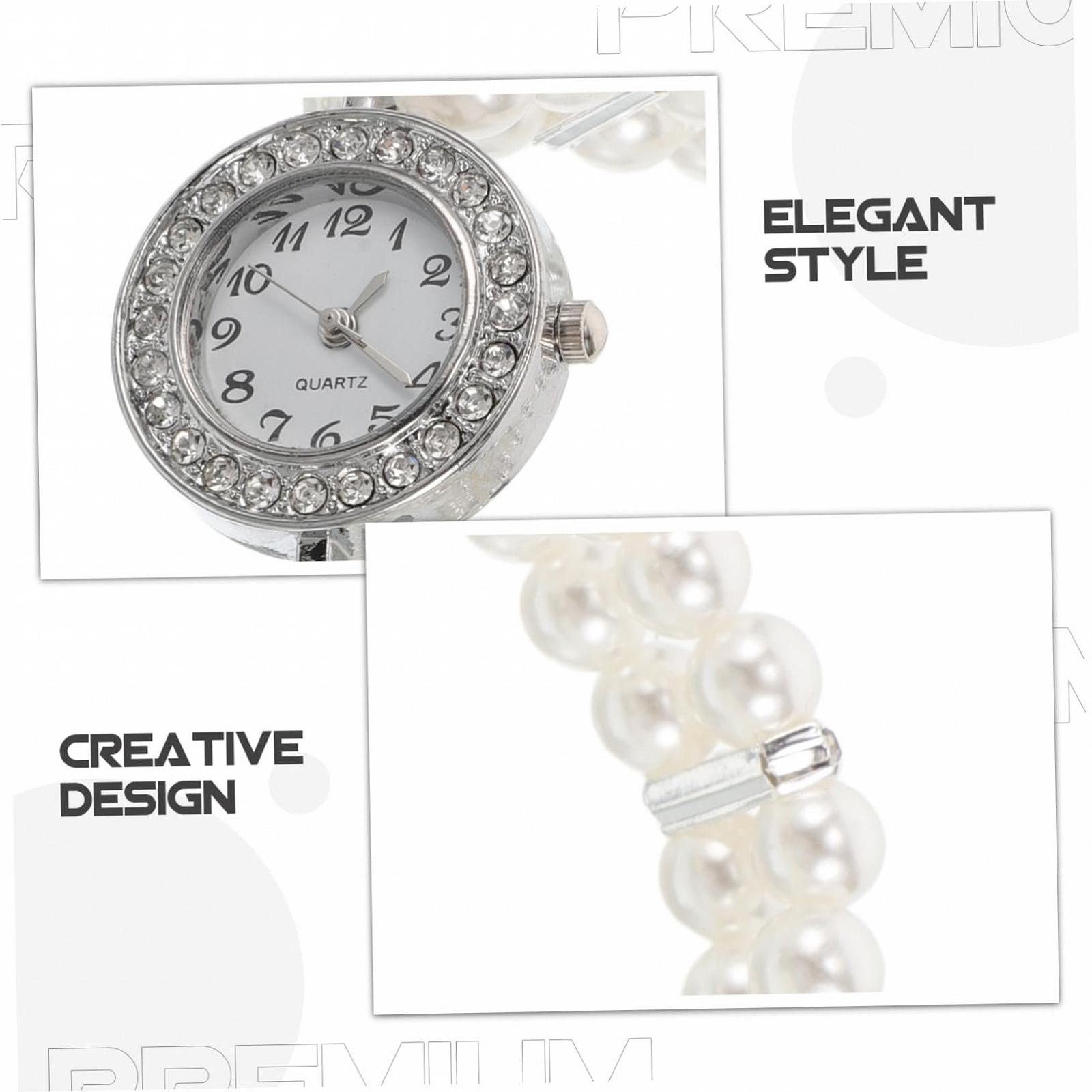 Женский Браслет Healvian Elegantes Perlenarmband со Стразами, Двойной Эластичный Манжет, Пластик, фото №7 Женский Браслет Healvian Elegantes Perlenarmband со Стразами, Двойной Эластичный Манжет, Пластик, фото №7