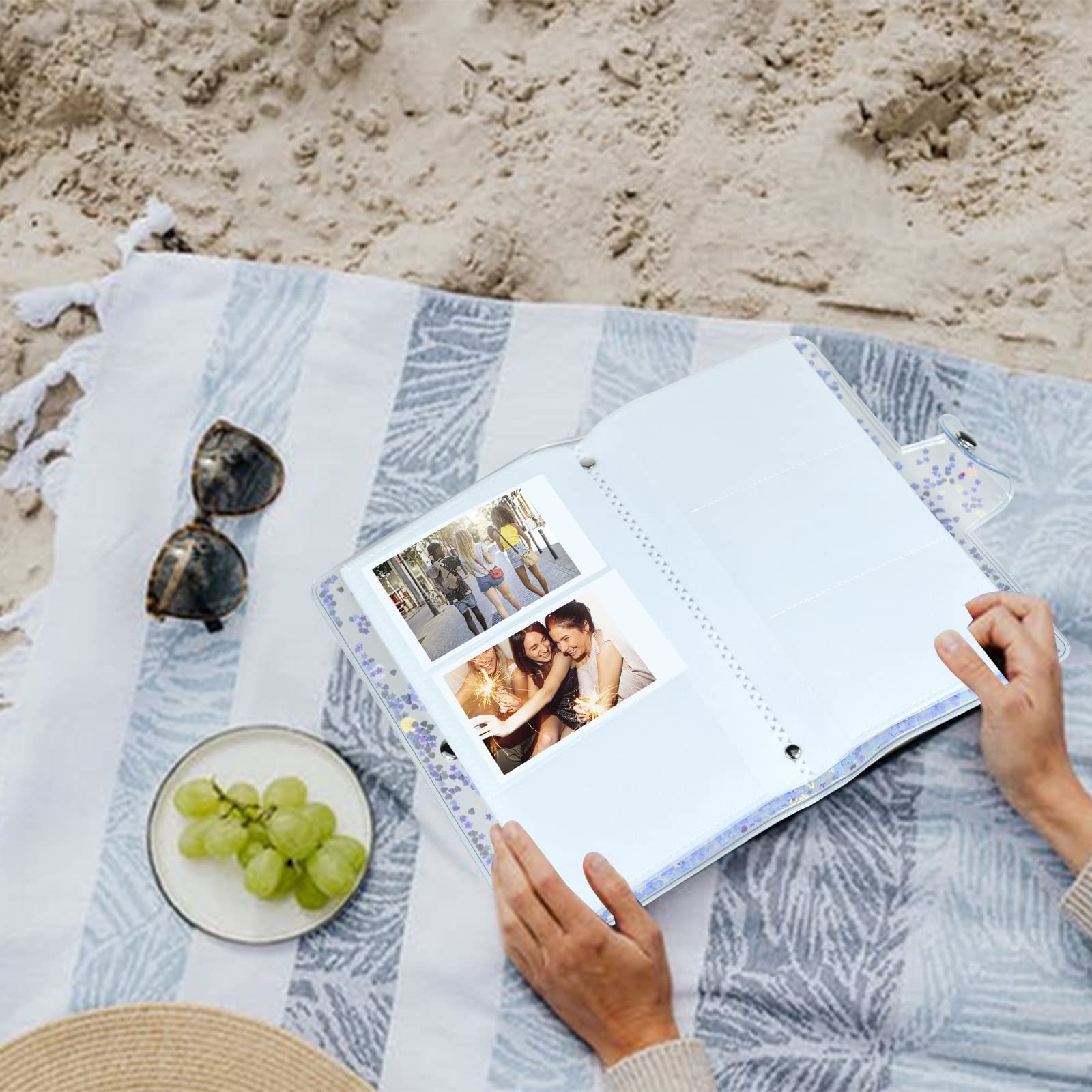 Мини-альбом для фото 96 карманов 3 дюйма для Fuji Instax Mini / Polaroid Snap С блестками, фото №8