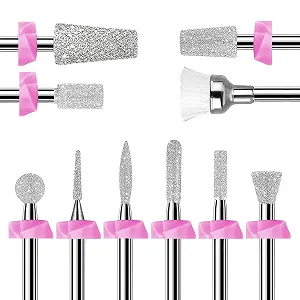 Набір алмазних насадок для манікюрного дриля Makartt Diamond 10 шт - Фото 1