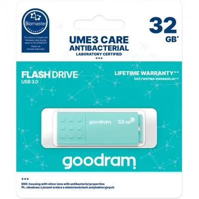 USB флеш накопитель Goodram 32GB UME3 Care Green 3.2 (UME3-0320CRR11), фото №3 USB флеш накопитель Goodram 32GB UME3 Care Green 3.2 (UME3-0320CRR11), фото №3