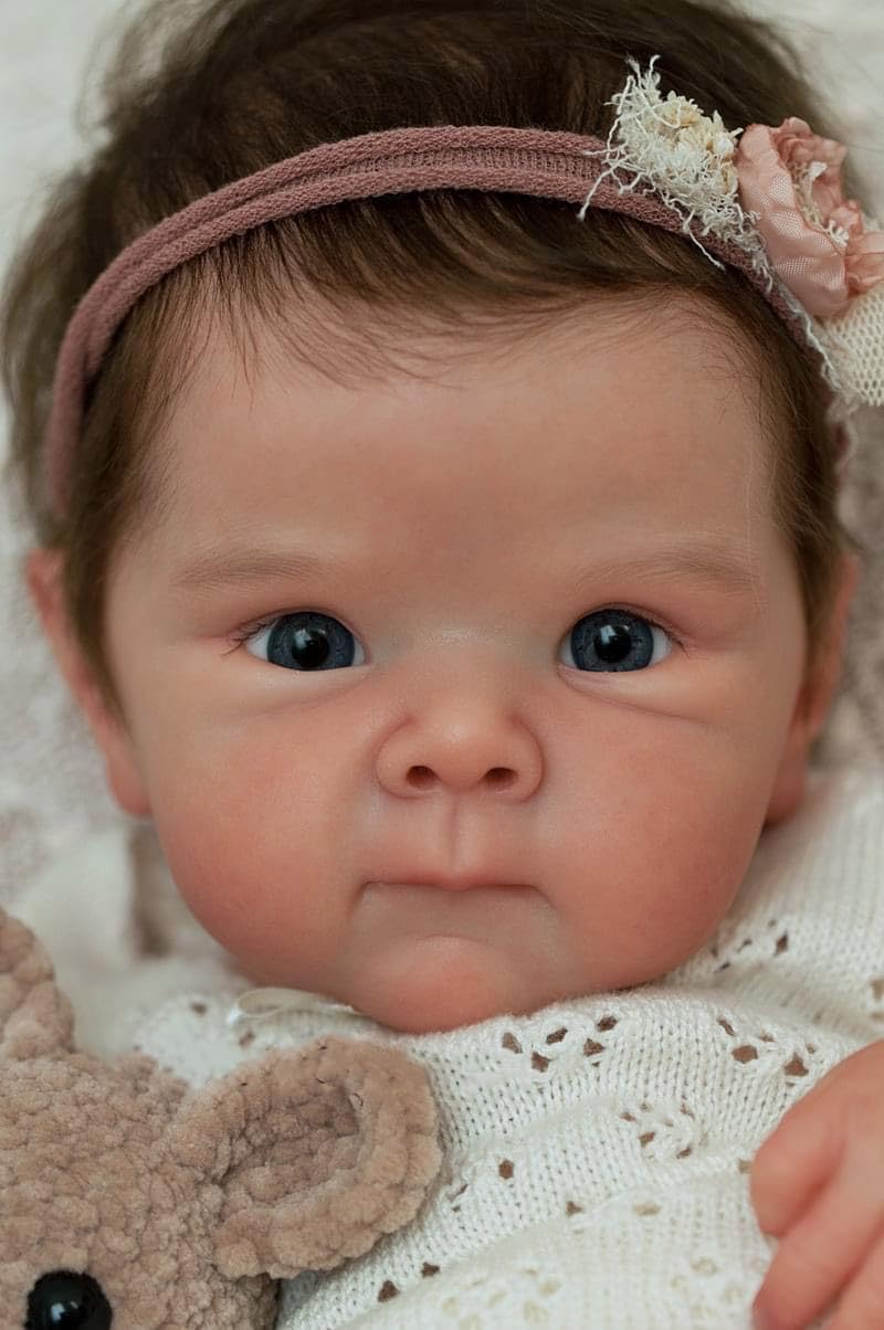Кукла RXDOLL Reborn 45 см Силиконовая Виниловая Полное тело Реалистичная Новорожденная Девочка, фото №5