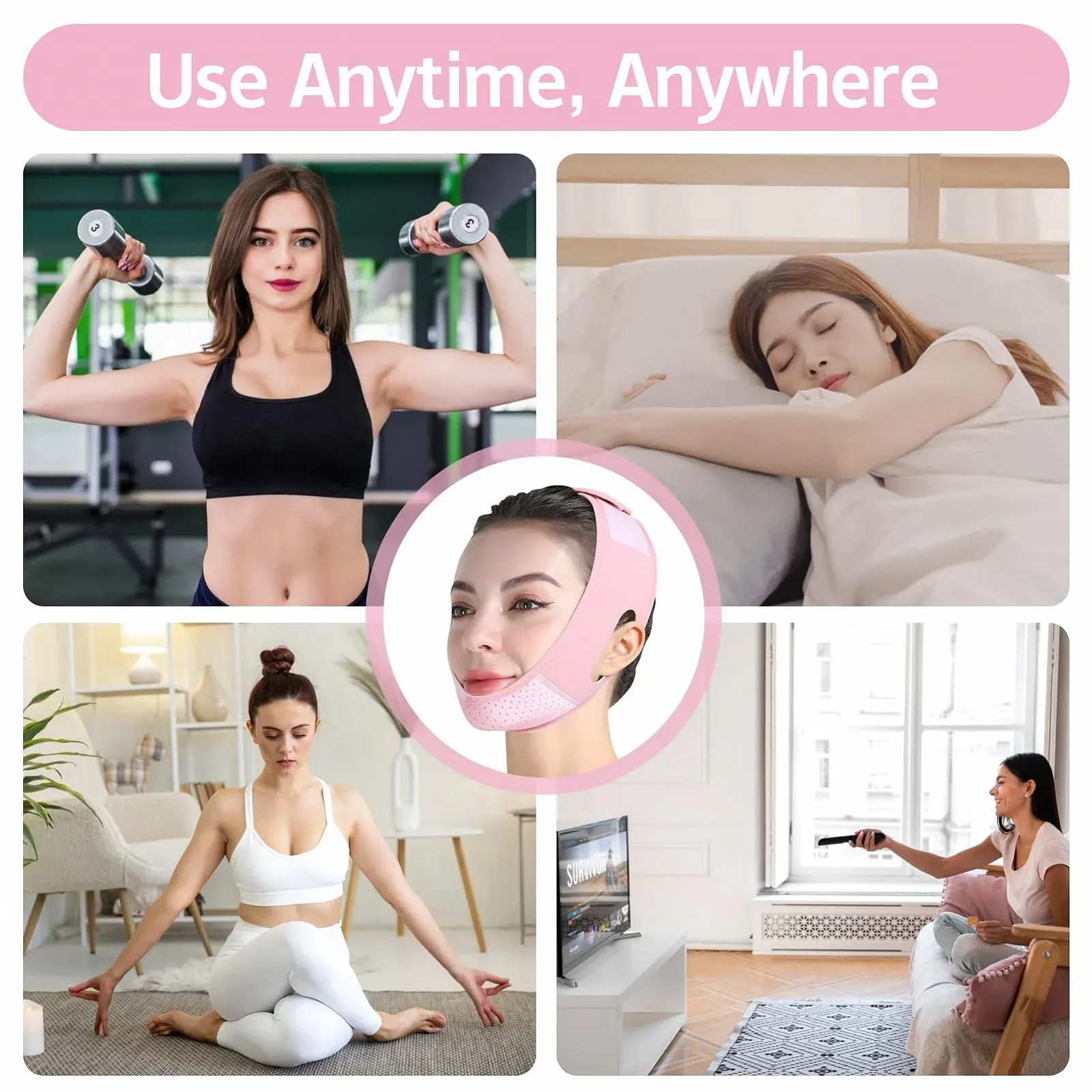 Маска для підтяжки обличчя для зменшення подвійного підборіддя, багаторазова, фото №7