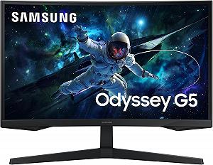 Купить Монитор портативный 27" Samsung Odyssey G5 S27CG554EU QHD IPS 165 Гц - Фото 1 Монитор портативный 27" Samsung Odyssey G5 S27CG554EU QHD IPS 165 Гц - Фото 1