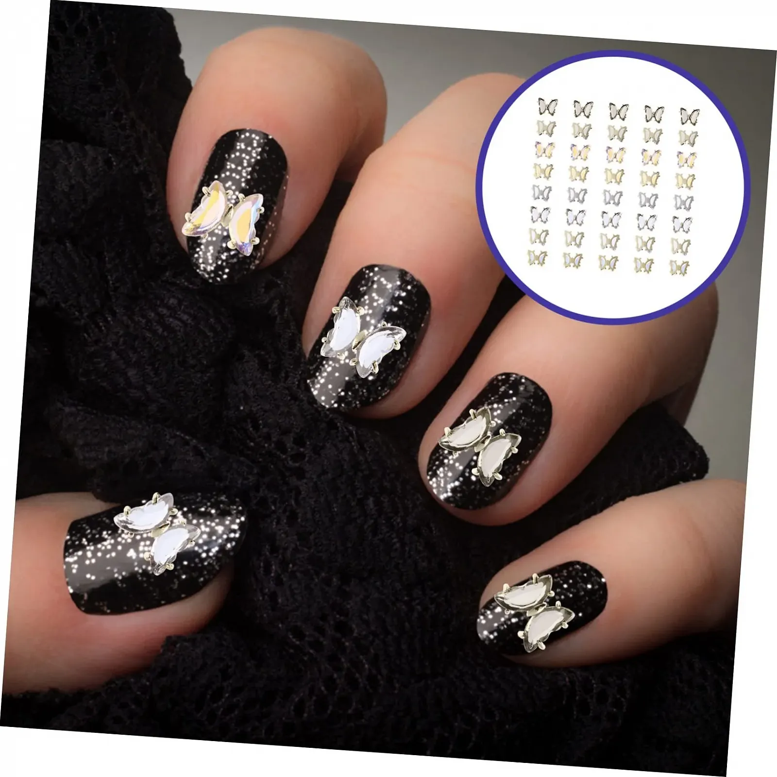 3D Аксесуари для нігтів minkissy, 200 шт, кристали, фото №2